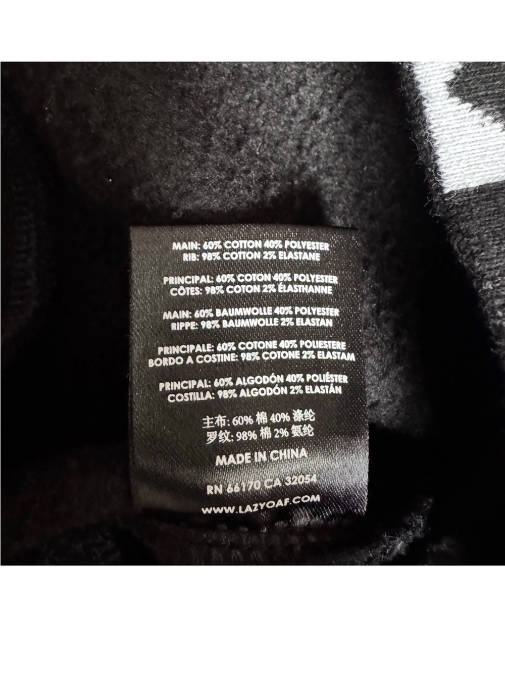 Lazy Oaf Black Sweatshirt Hearts Monochrome Mockneck y2k Women’s Small Medium - Picture 5 of 9